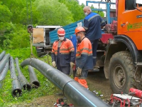 В Тайге Кемеровской области веден в строй новый магистральный водовод